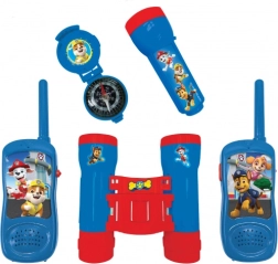 Set de aventuras para niños con walkie-talkies PAW PATROL – linterna, prismáticos y brújula