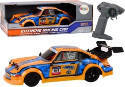 Coche RC 1:16 con ruedas de goma para drift – naranja