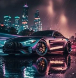 Pintura de diamantes Mercedes‑Benz 30 × 40 cm