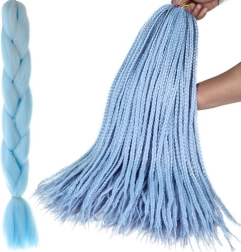 Cabello sintético para trenzar - 1 pieza – Azul