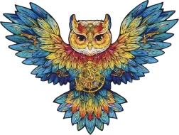 Rompecabezas de madera Búho RoboTime