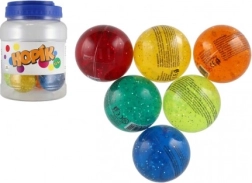 Pelota saltarina brillante de 6 cm