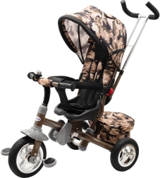 Triciclo infantil 3 en 1 con asiento giratorio 360° Baby Mix Typhoon, army