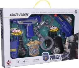 Set policial de armas para niños 18 cm con efectos de sonido