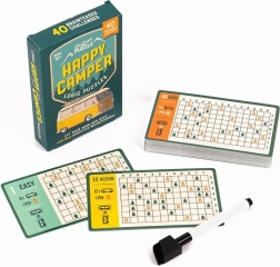 Profesor Puzzle Happy Camper acertijos lógicos – set de tarjetas reutilizables