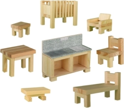 Mobiliario de madera en miniatura CREATIVE KITS