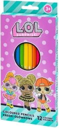 Lápices de colores triangulares 12 uds ASTRA L.O.L. SURPRISE