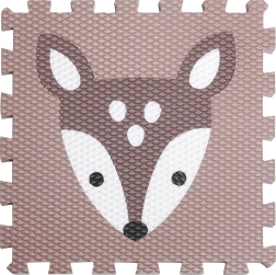 Minideckfloor cervatillo – marrón con cervatillo marrón oscuro