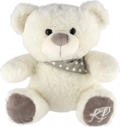 Osito de peluche con pañuelo 35 cm – blanco