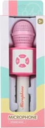 Micrófono karaoke rosa para niños a pilas