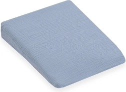 Funda de muselina para almohada infantil – cuña New Baby Standard 30 × 37 cm, azul