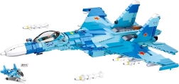 Ladrillos de construcción Sluban Model Bricks avión de combate SU-27 2 en 1