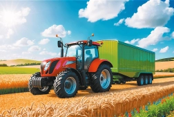 Puzzle Trefl Maquinaria agrícola 100 piezas