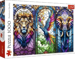 Puzzle Vidriera: animales – 1000 piezas