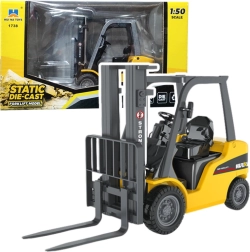 Carretilla Elevadora Metálica Huina Amarilla 1:50