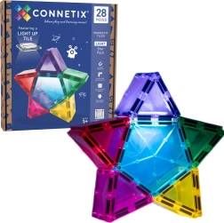 Connetix Light Star Pack piezas de construcción magnéticas con luz, 28 uds.