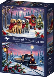 Puzzle Bluebird Llegan las Navidades 2×500 piezas