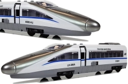 Tren Pendolino con mecanismo de inercia, luces y sonidos – modelo blanco