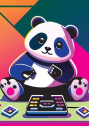 Puzzle panda alegre de 1000 piezas