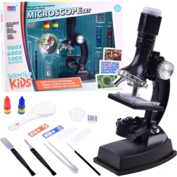 Gran set educativo de microscopía para el joven científico