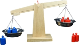 Balanza de madera infantil