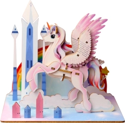 EscapeWelt rompecabezas 3D de madera unicornio