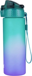 Botella para beber OXY CLICK 600 ml Ombre Violeta-Verde de Tritán