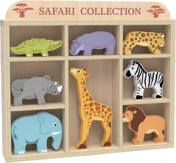Juego de safari de animales de madera 2Kids Toys