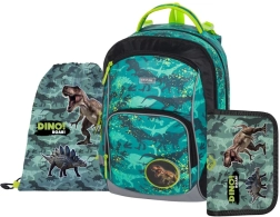 Juego escolar Oxybag OXY GO Dino – mochila, bolsa y estuche