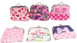 Cartera colorida para mujer de polipiel 9 × 8,5 cm