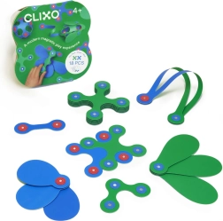Clixo itzy set de construcción magnético verde-azul 18 piezas