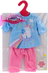 Ropa para muñeca 35–45 cm – pantalones de chándal y camiseta con unicornio