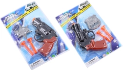 Pistola policial con placa – set infantil 13 cm