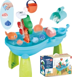 Mesa de agua infantil 2 en 1 con arenero y cascada WOOPIE