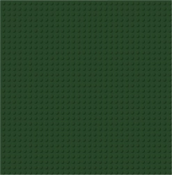 Brixies Plus Placa base de construcción verde oscuro 25,5 x 25,5 cm