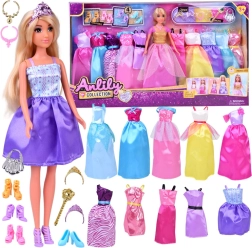 Anlily muñeca de moda con 11 vestidos y accesorios reales