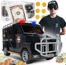 Hucha caja fuerte coche policial SWAT
