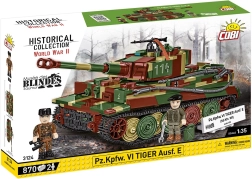 Set de construcción COBI Pz.Kpfw. VI Tiger Ausf. E – tanque a escala 1:35, 870 piezas