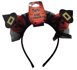 Diadema de Halloween con calabazas y sombreros de bruja
