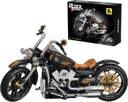 Set de construcción: motocicleta negra de 455 piezas