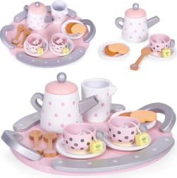 Juego de té de madera 15 piezas ECOTOYS