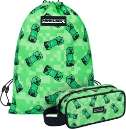 Set escolar MINECRAFT Creeper – estuche y bolsa para calzado