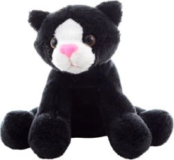 Gato de peluche negro 14 cm