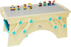 2Kids Toys mesa de juego para construcciones con cajas de almacenamiento