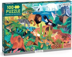 Puzzle Mudpuppy Animales del mundo 100 piezas