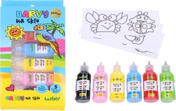 Pinturas para vidrio con purpurina 5+1