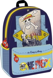 Mochila escolar One Piece con bolsillo frontal