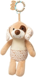 Perrito de peluche con vibración BABY MIX, marrón