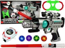 Set de armas espaciales Space Guardian con pistola láser y espada