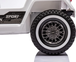 Coche eléctrico infantil Mountain Off-Road blanco